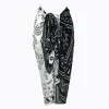 Black White Bandana Sarong