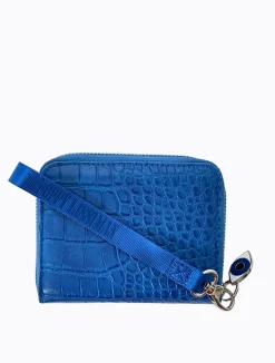 Croc Wallet - Electric Blue