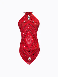 HonkyTonk Halter - Red Bandana