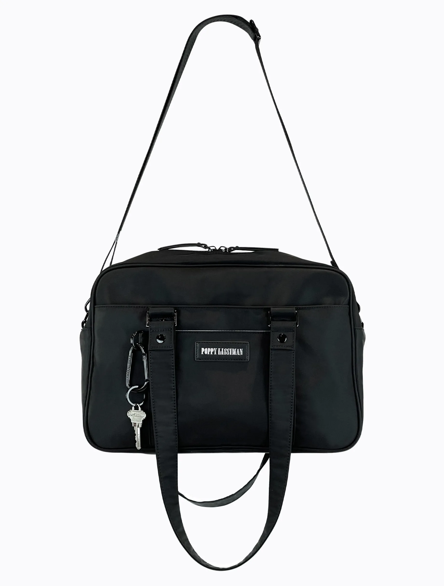 Koko Laptop Bag - Black / Sky Blue