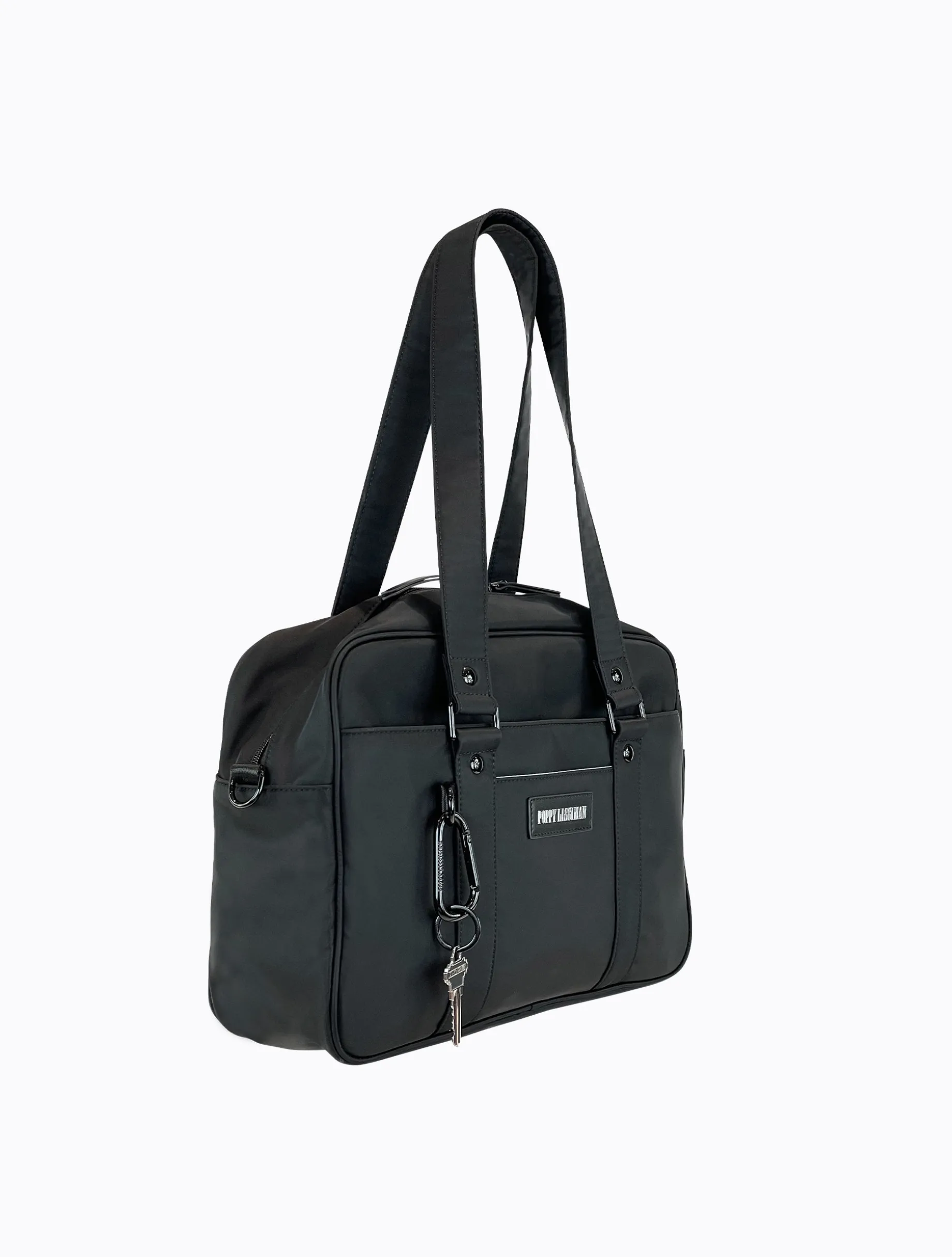 Koko Laptop Bag - Black / Sky Blue