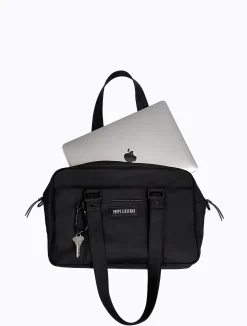 Koko Laptop Bag - Black / Sky Blue