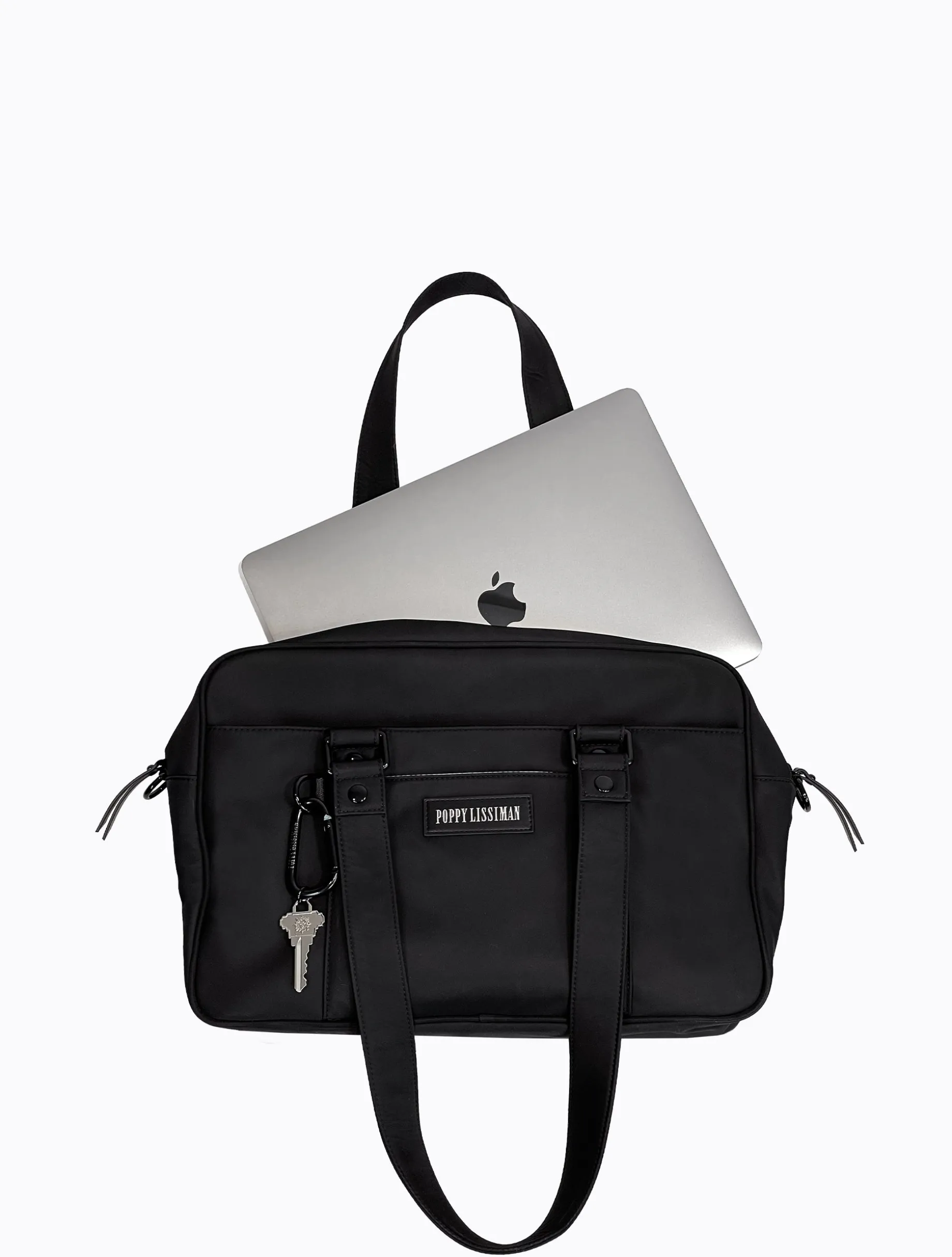 Koko Laptop Bag - Black / Sky Blue