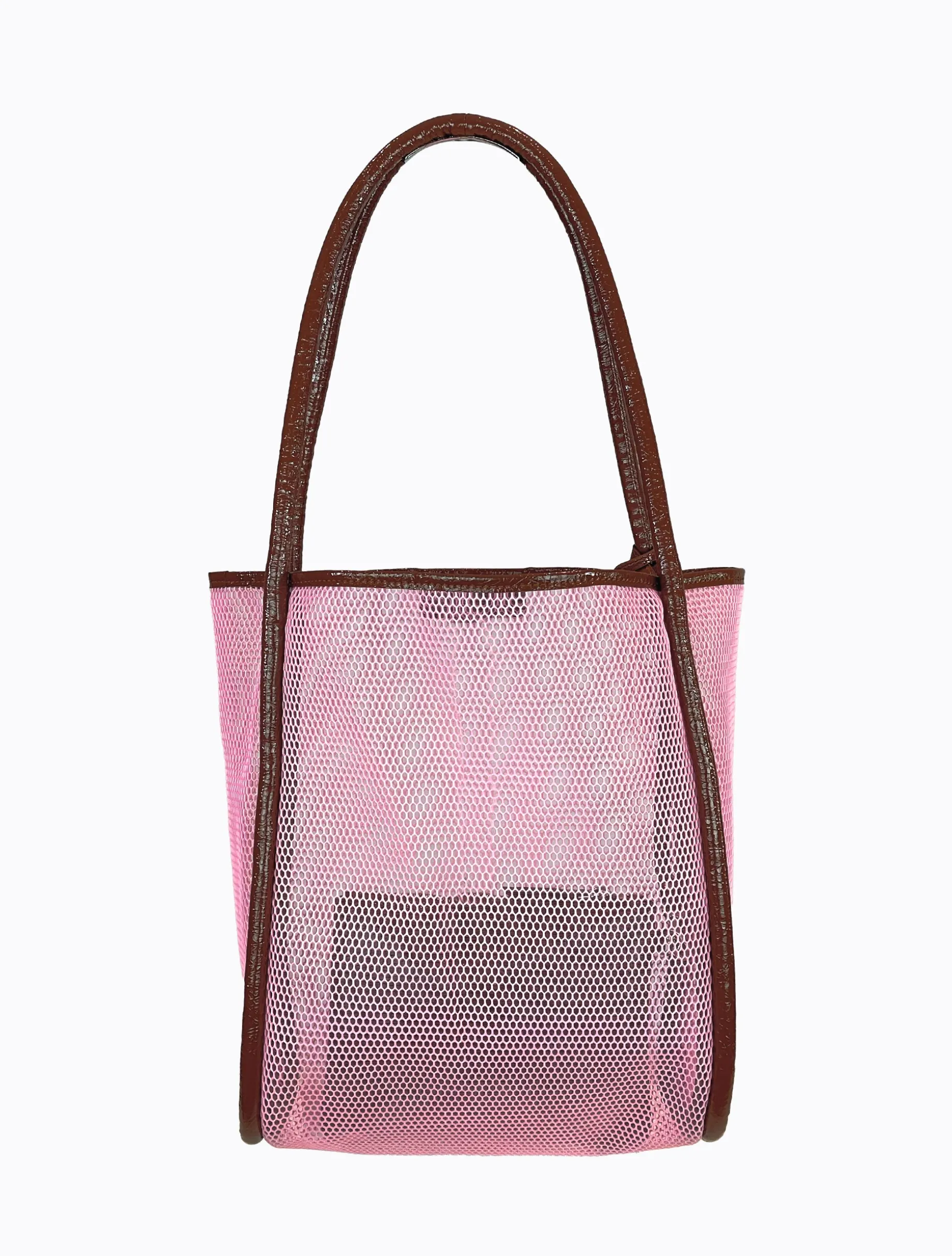 Nana Net Tote - BB Pink / Choc