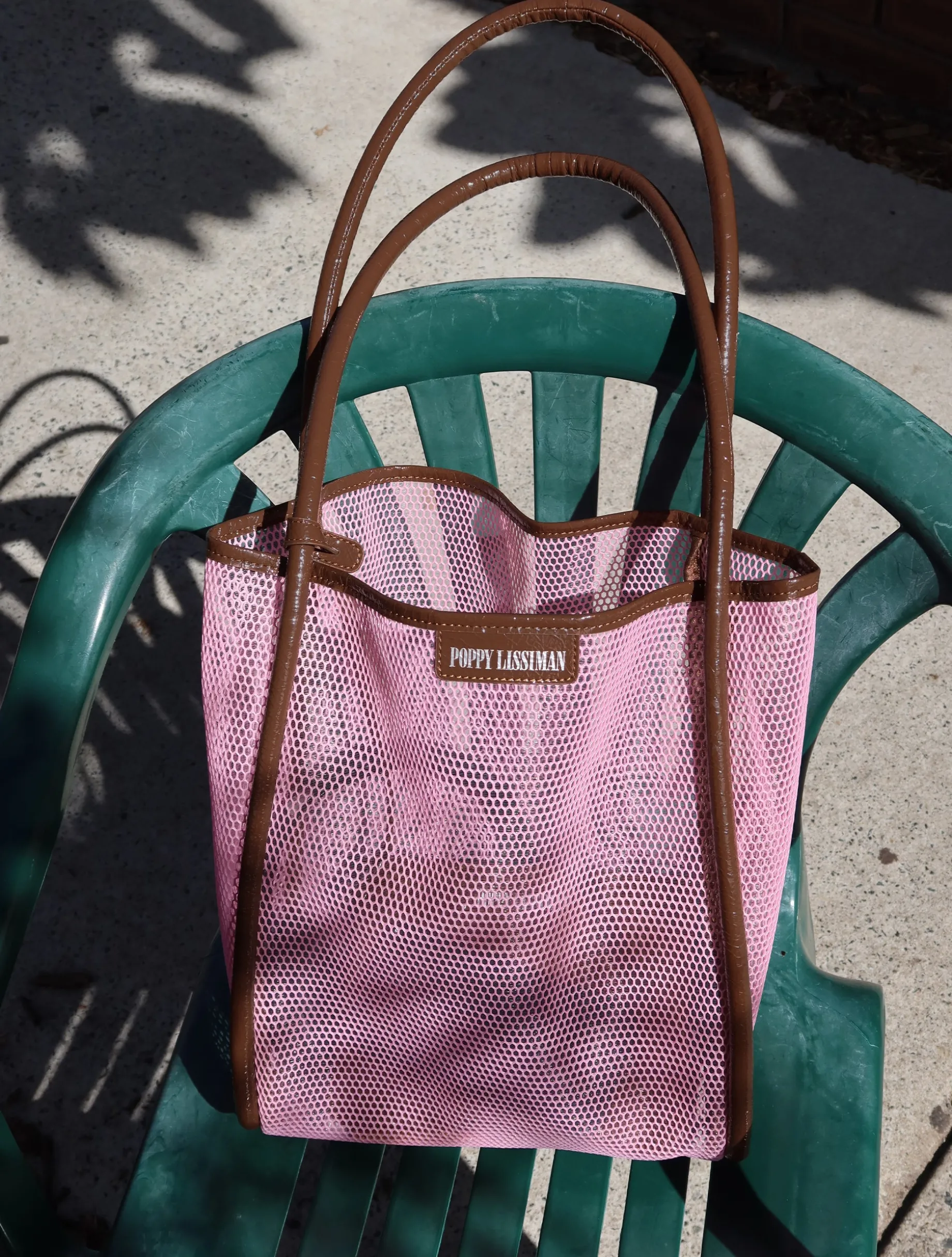 Nana Net Tote - BB Pink / Choc