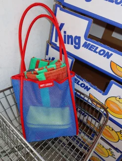 Nana Net Tote - Blue / Cherry