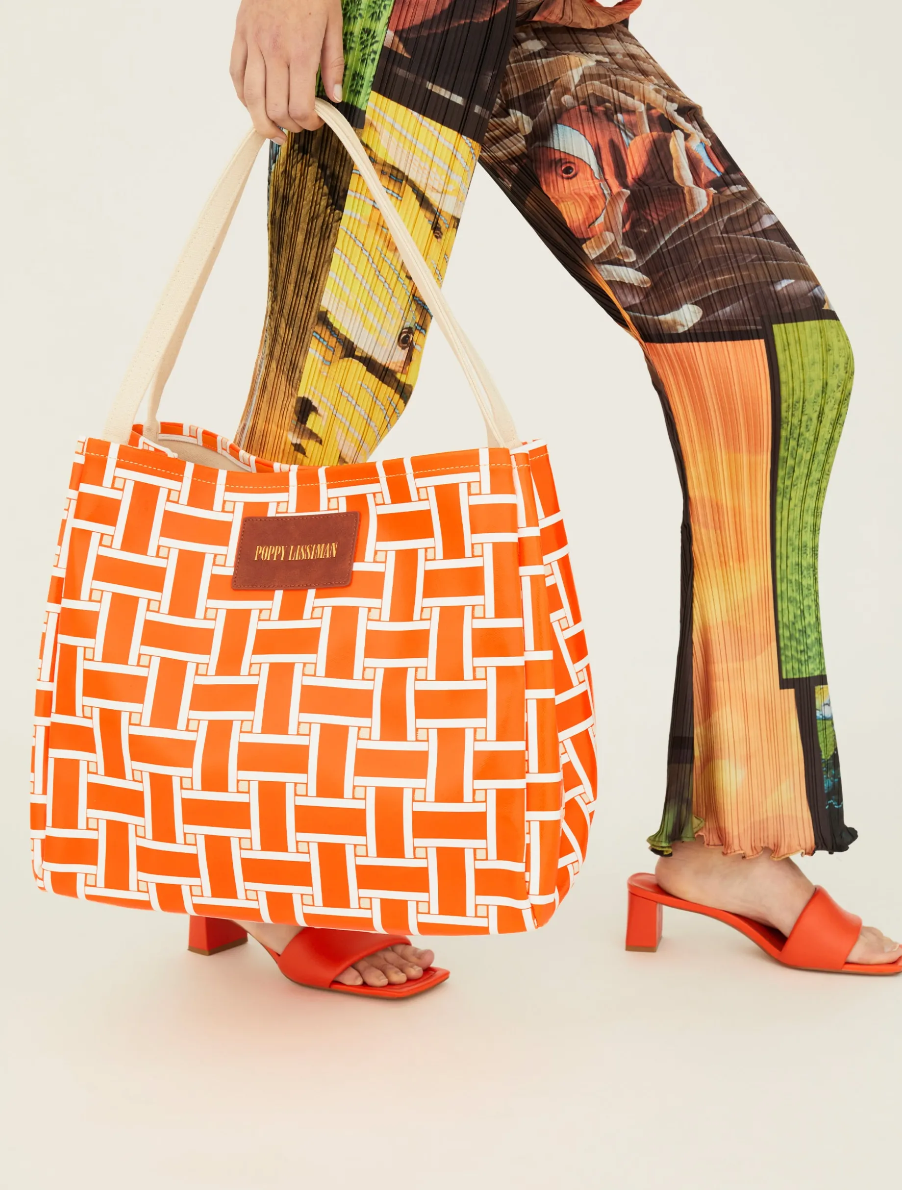 Polanco Tote - Orange Weave