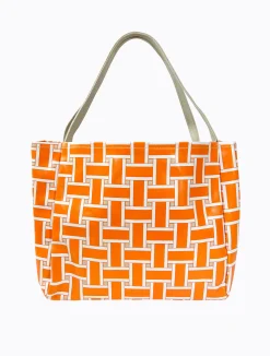 Polanco Tote - Orange Weave