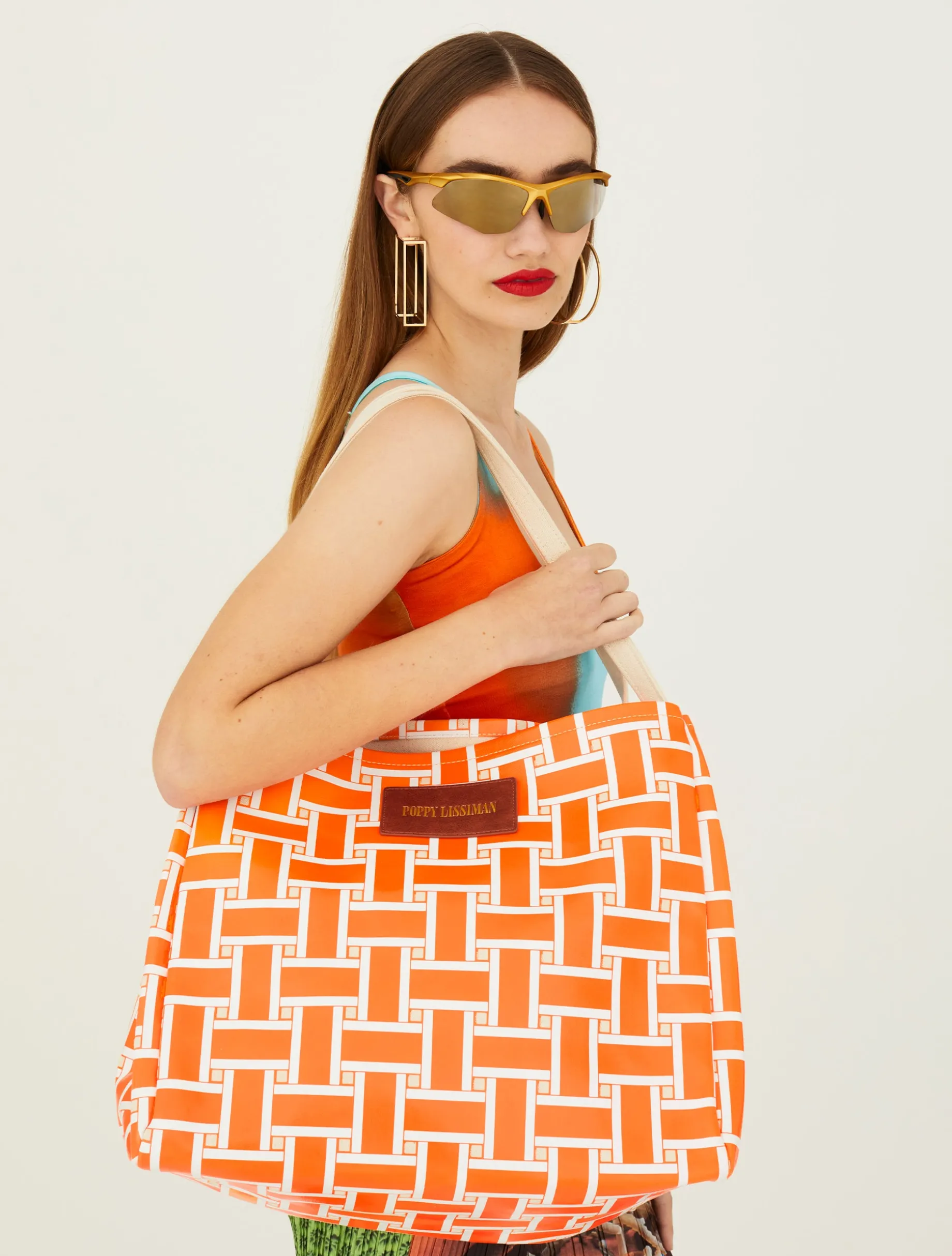 Polanco Tote - Orange Weave