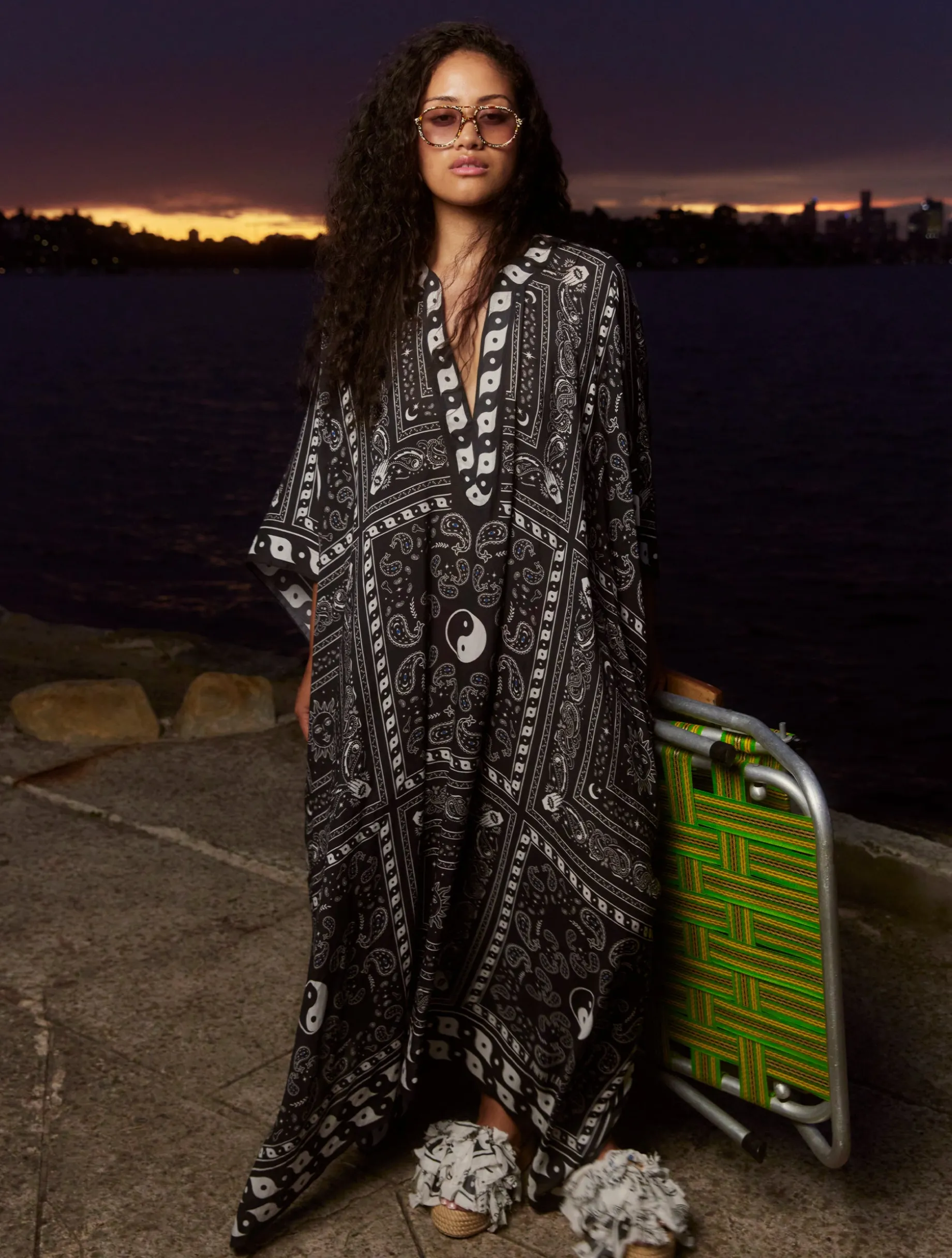 Rafi Kaftan - Black Bandana