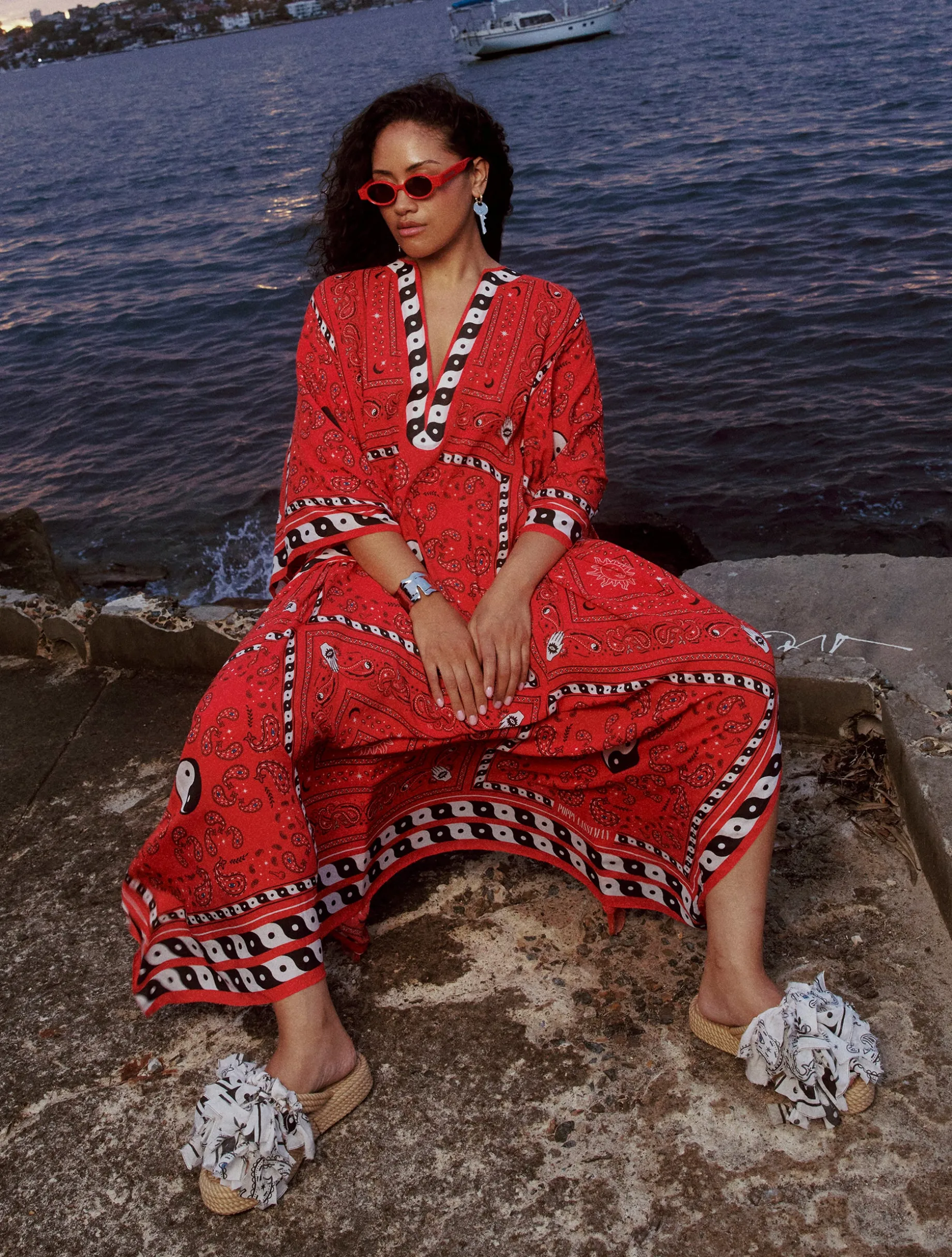 Rafi Kaftan - Red Bandana