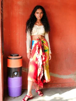 Red Lilies Sarong