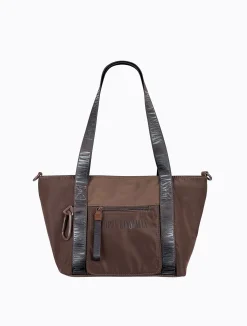 Skutty Flap Small Tote - Choc