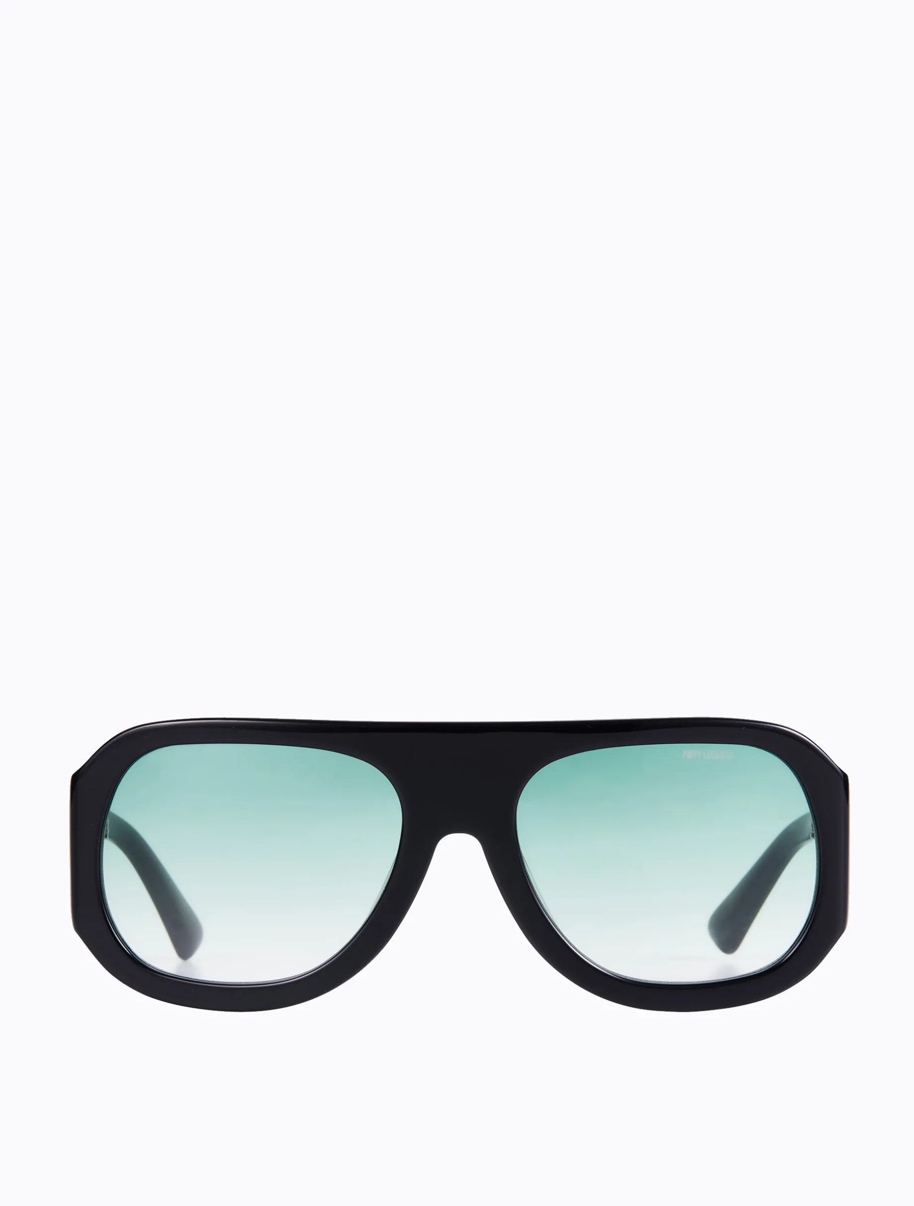 Spruce Aviators - Black/Green Gradient