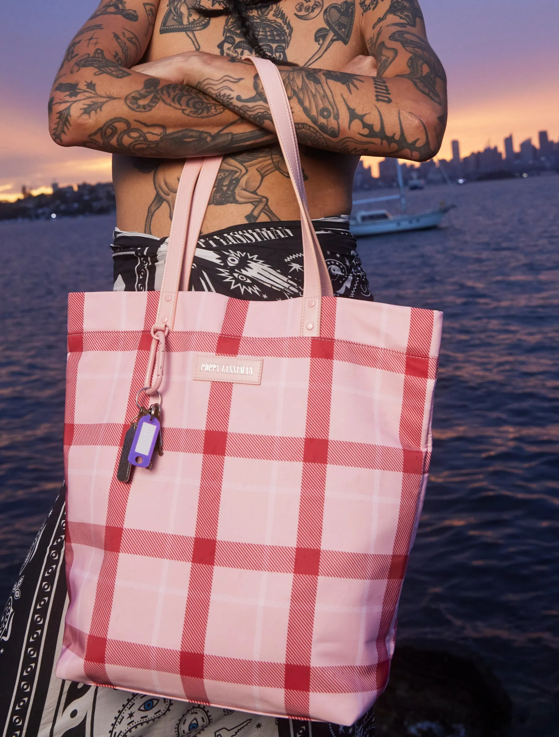 Tarnation Tote - Pink Tartan