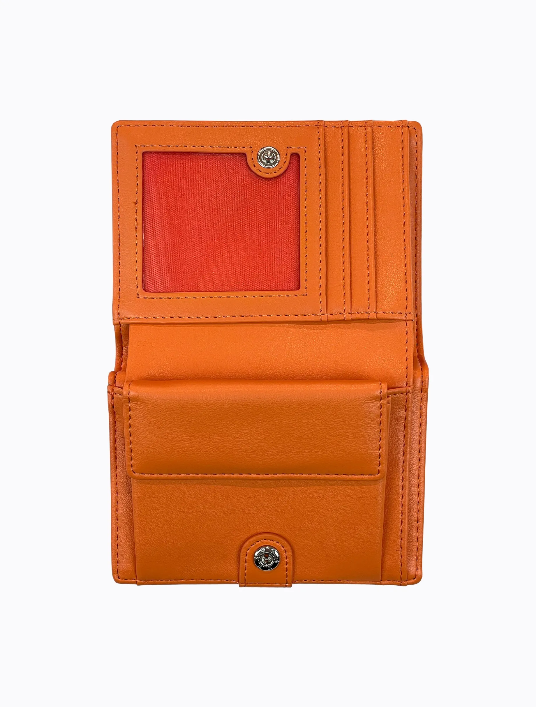 Window Wallet - Black / Mandarin